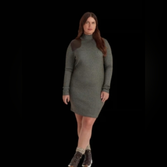 Ralph Lauren Green Tweed Dress | Size 2X - NWT - Picture 2 of 7